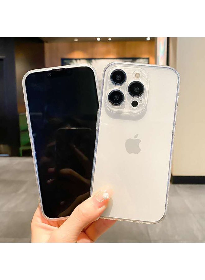 حافظة سيليكون متوافقة مع هاتف iPhone 16 Pro Max، حافظة مرنة رفيعة وناعمة مع حماية للكاميرا (لهاتف iPhone 16 Pro Max - شفاف) - Image 4